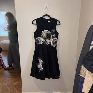 Lela Rose Black & White Floral dress size 4